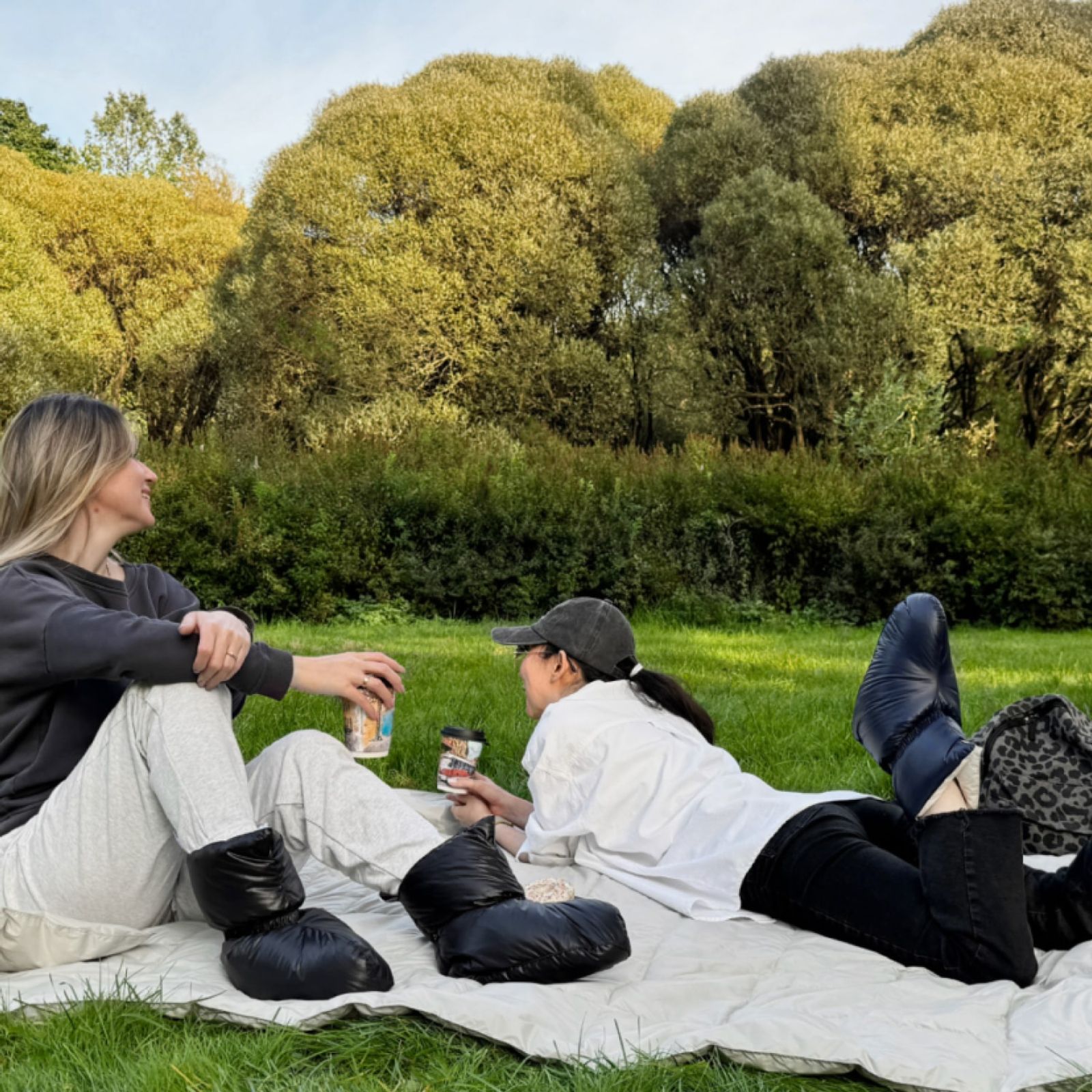 Сапожки-носочки пуховые Comfort Socks Travel Grass DARK GREEN 36-39 р.