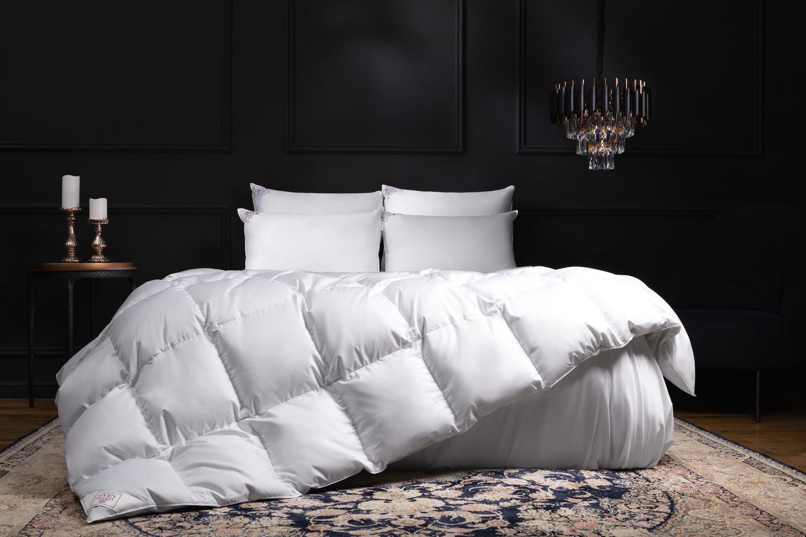 Одеяло из пуха гаги EXCLUSIVE COTTON EIDER DOWN теплое 240х220